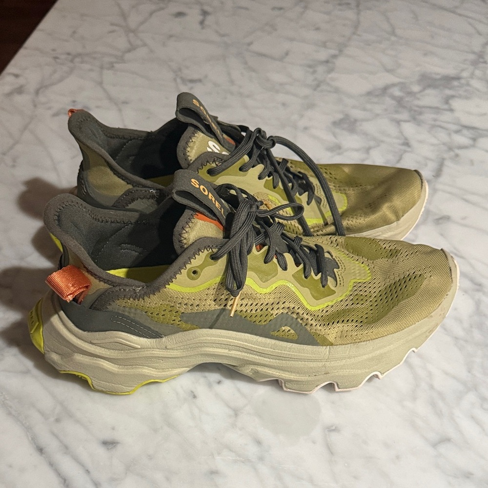 Sorel Olive and Gray Athletic Shoes